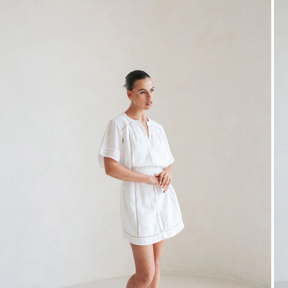 Sabo Skirt White Mini Dress